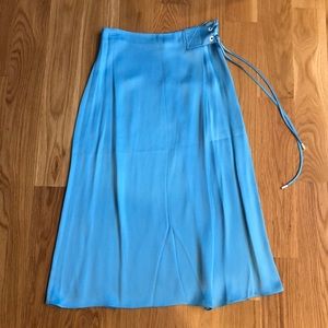 EDUN satin midi skirt
